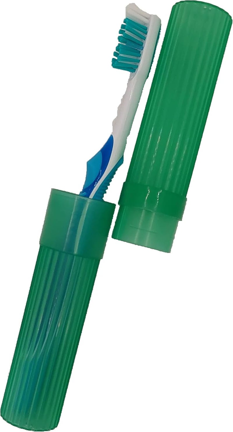 American Comb حامل فرشاة الأسنان (أخضر) - مصنوع في الولايات المتحدة الأمريكية. مع فتحات تهوية. - Image 1
